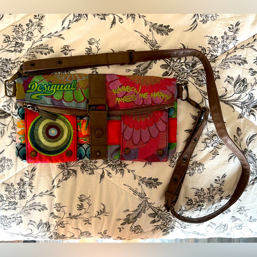 Desigual colorful clutch/crossbody